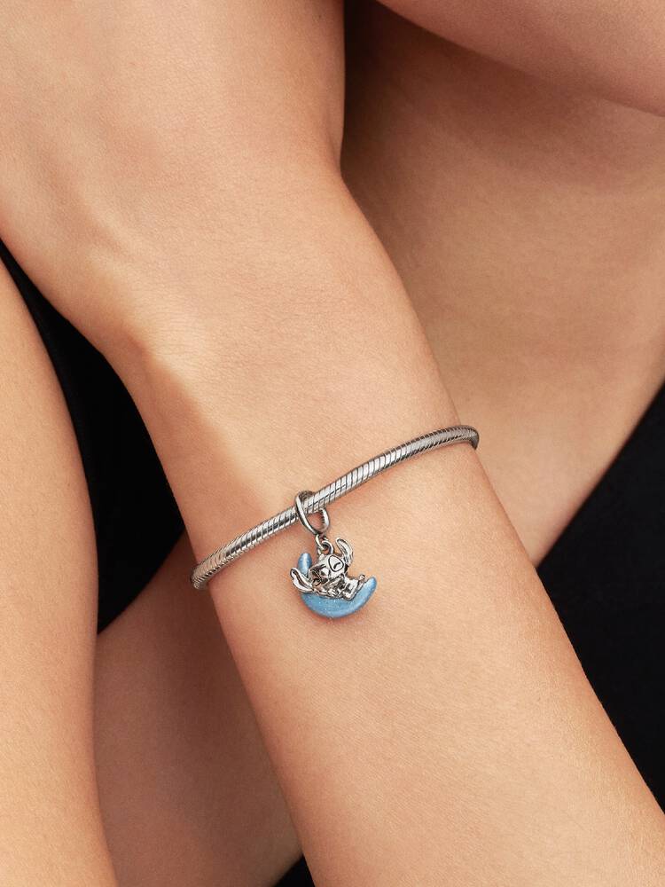 Conta 795022C01 Prata925 Pandora X Disney EsmalteLuminosoEscuro.