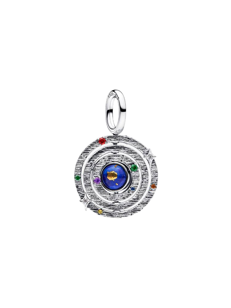 Conta 795031C01 Prata925 Pandora ZirconiasColoridas + LapisLazuli de Imitação