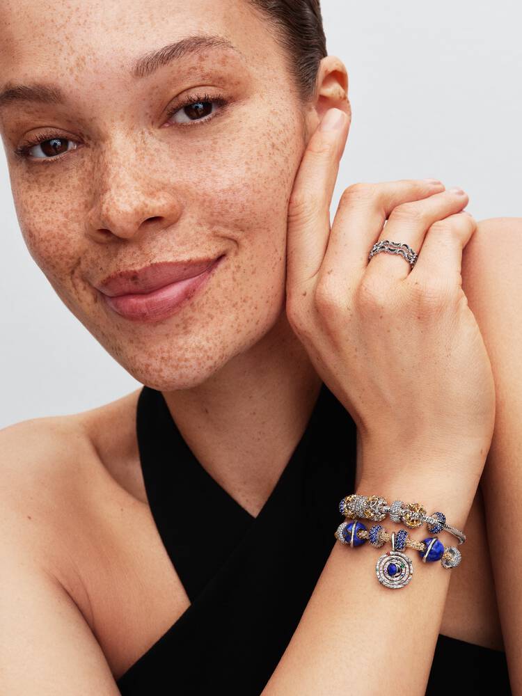 Conta 795031C01 Prata925 Pandora ZirconiasColoridas + LapisLazuli de Imitação2