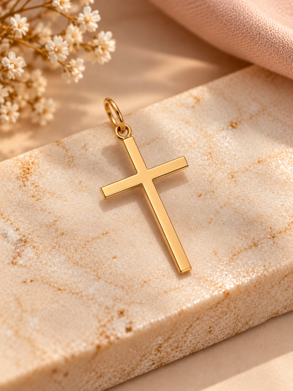 Medalha Cruz Ouro 19,2kt