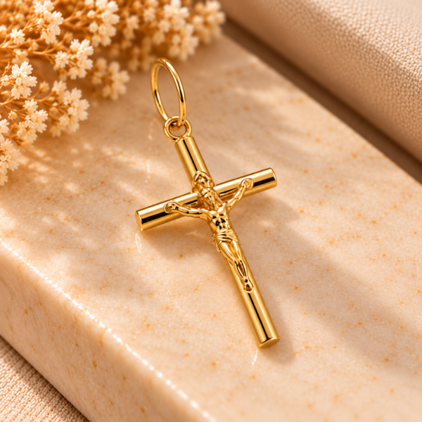 Cruz Canevão Cristo Ouro 19.2Kt