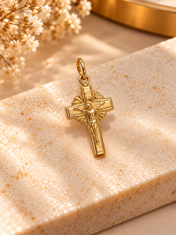 Medalha Cruz Resplendor Ouro 19,2Kt