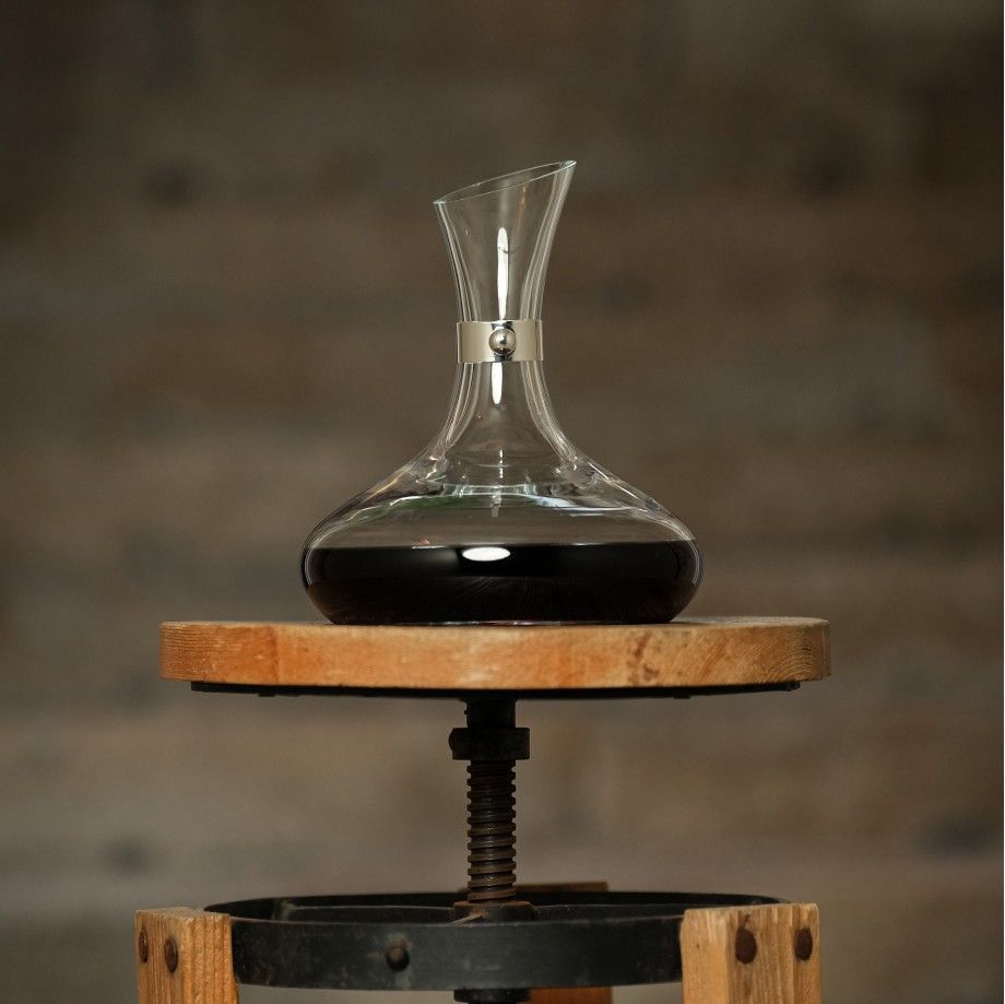 Decanter Gentleman Vidro + BanhoPrata Topazio.