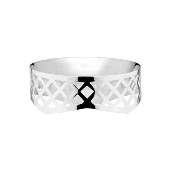 FRUTEIRO ART DECO BANHO PRATA TOPÁZIO