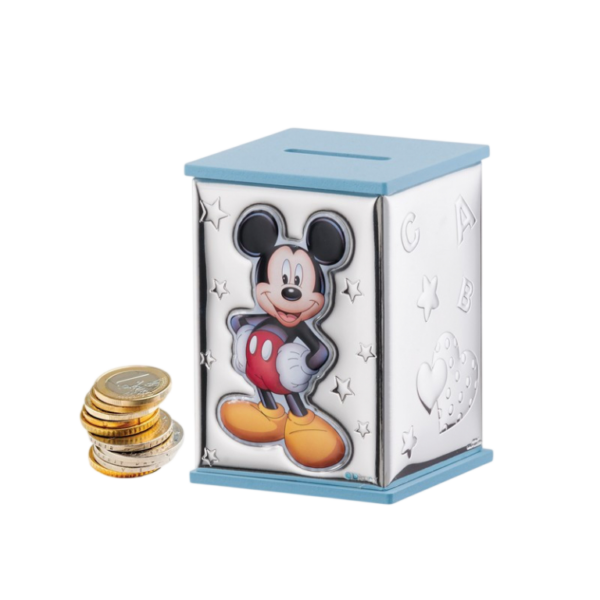 Mealheiro Mickey Pvd Prateado