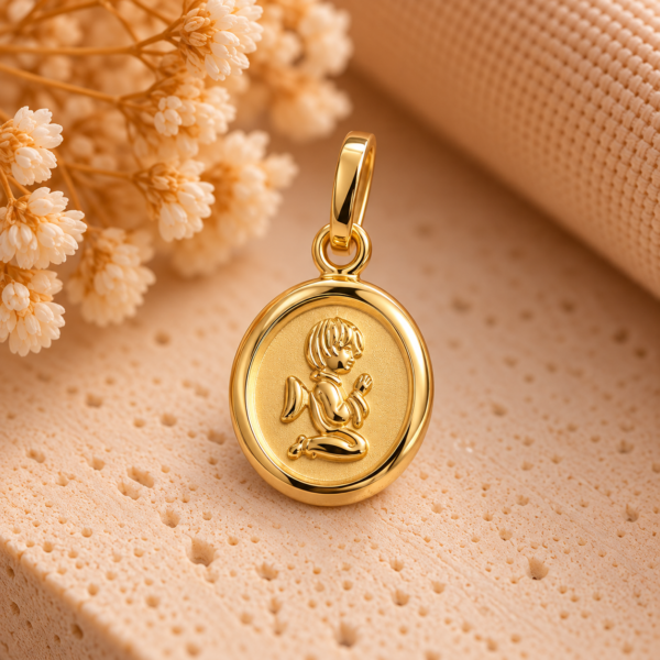 Medalha Anjo Ouro 19.2Kt