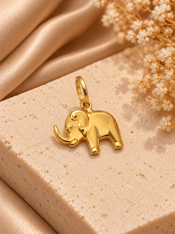 Medalha Elefante Ouro19.2Kt