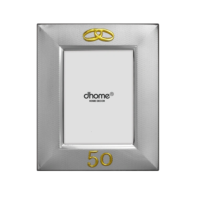 Moldura 13×18 Christofle 50 Anos PVP Prateado