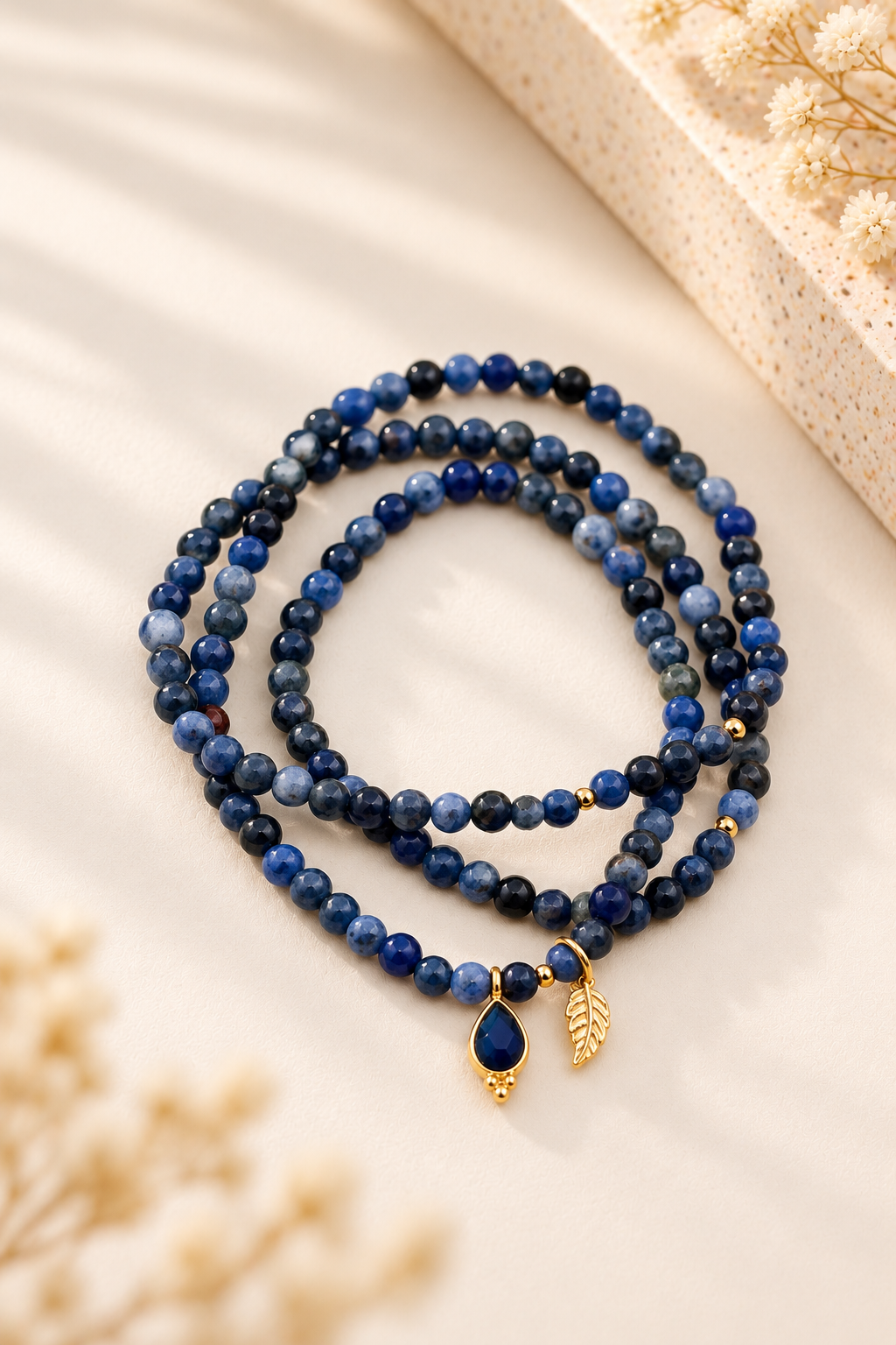 Pedras Azuis Pulseira