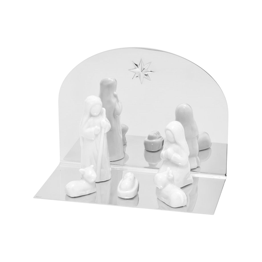 Presépio Porcelana Stellar Topazio Banho Prata