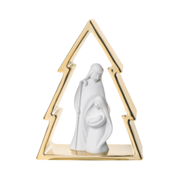 Presépio Arvore de Natal Dourado