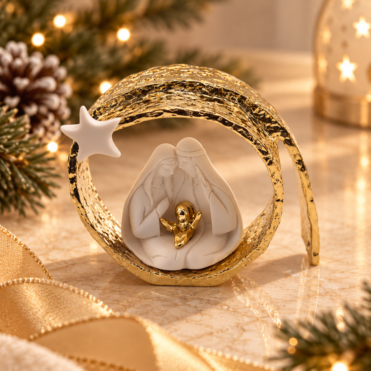 Presépio Vortex Bilaminado Dourado 1