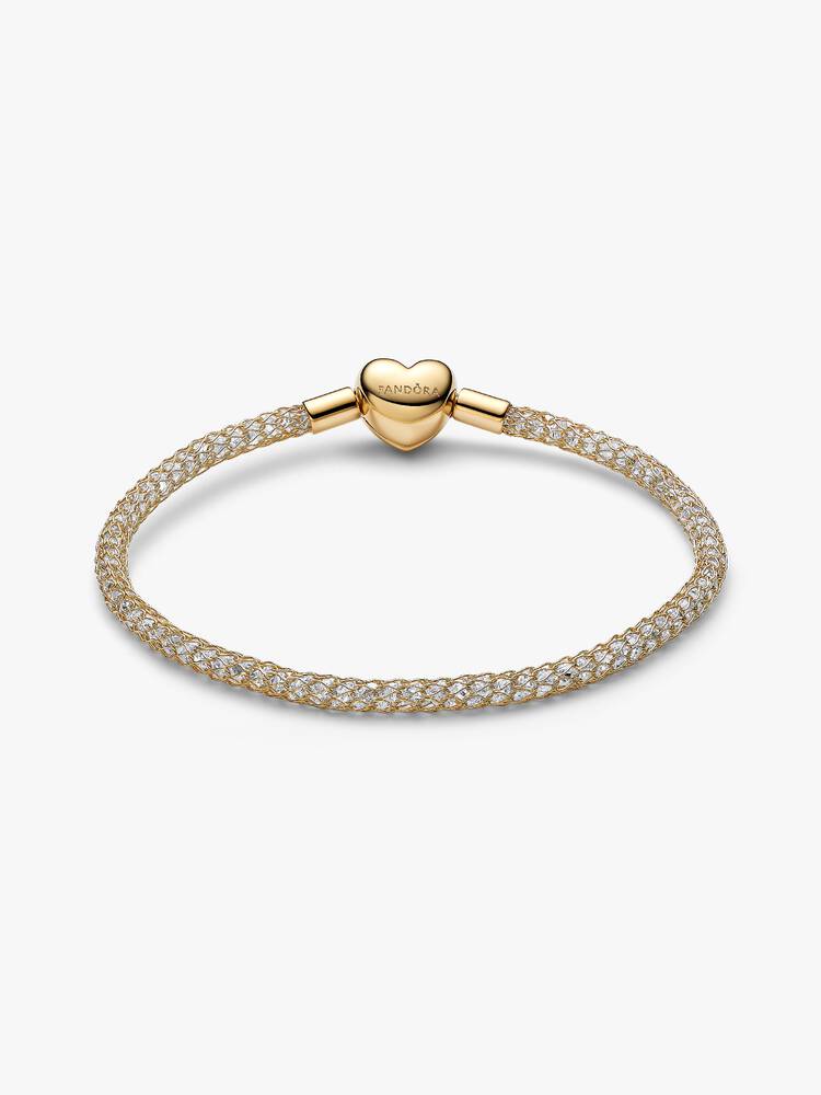 Pulseira 564971C01 Revestido a Ouro14Kt Pandora Rendilhada Zirconias..