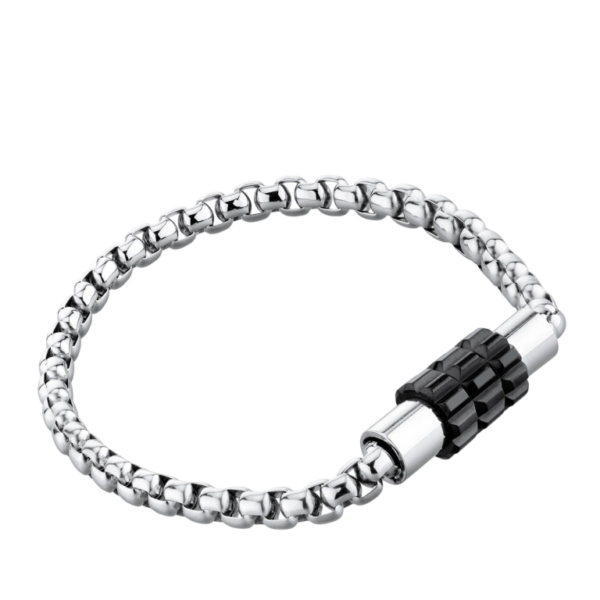 Pulseira Malha Centro Preto Hassu