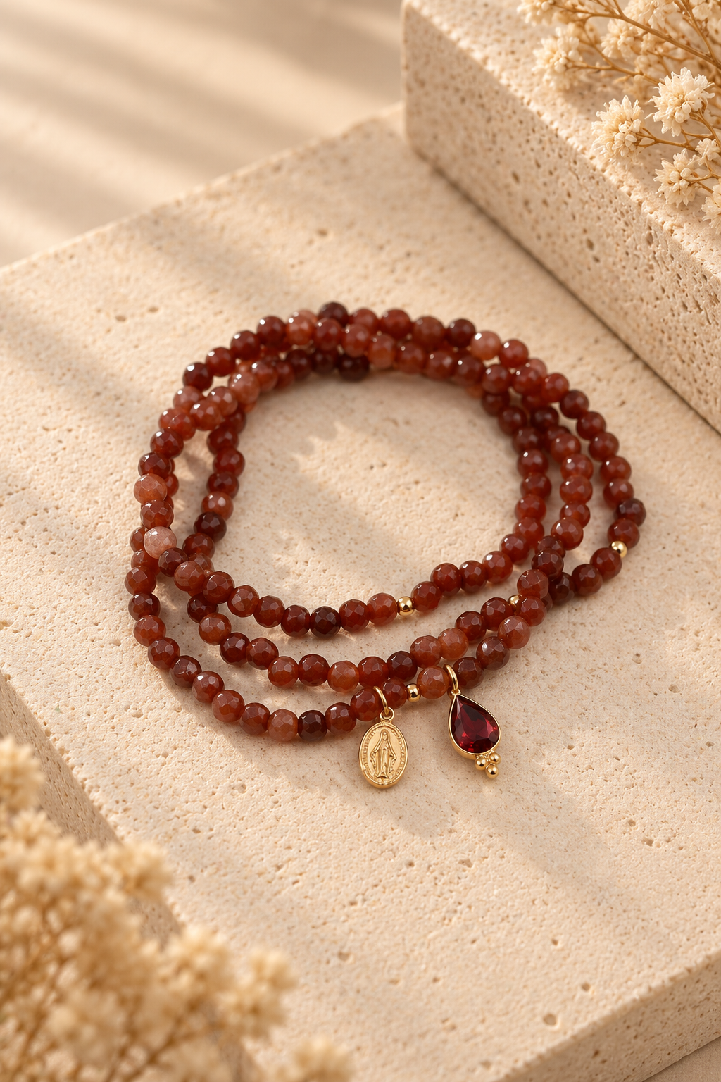 Pulseira Castanho Prata-