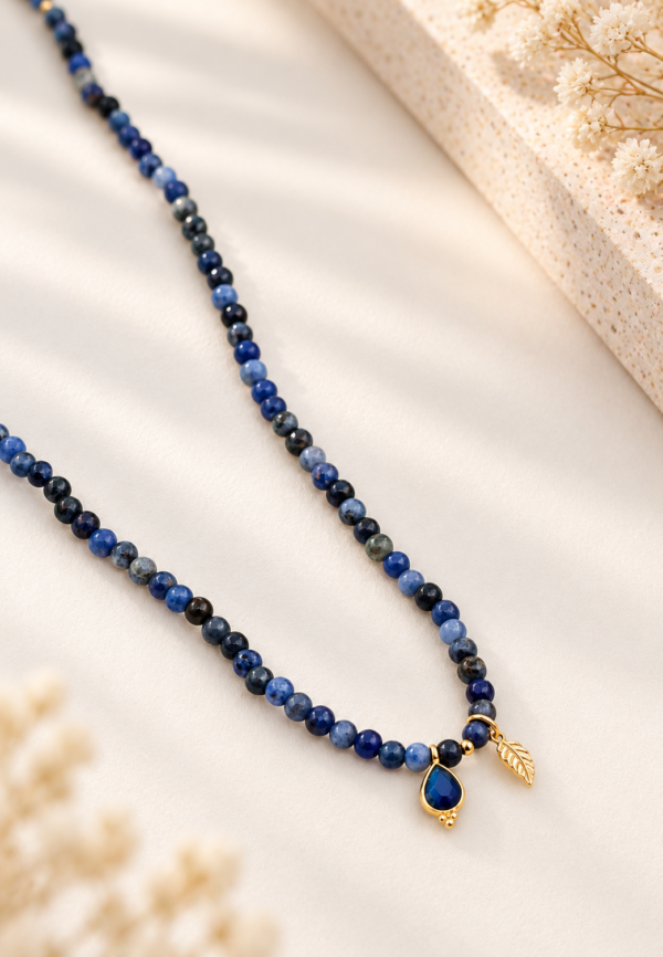 Pulseira / Colar Pedras Naturais Prata