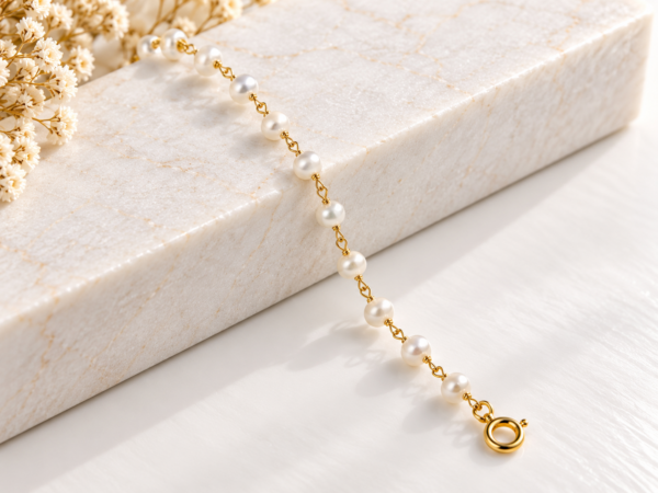 Pulseira Pérolas Prata