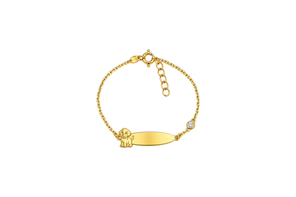 Pulseira Personalizável Cão Prata