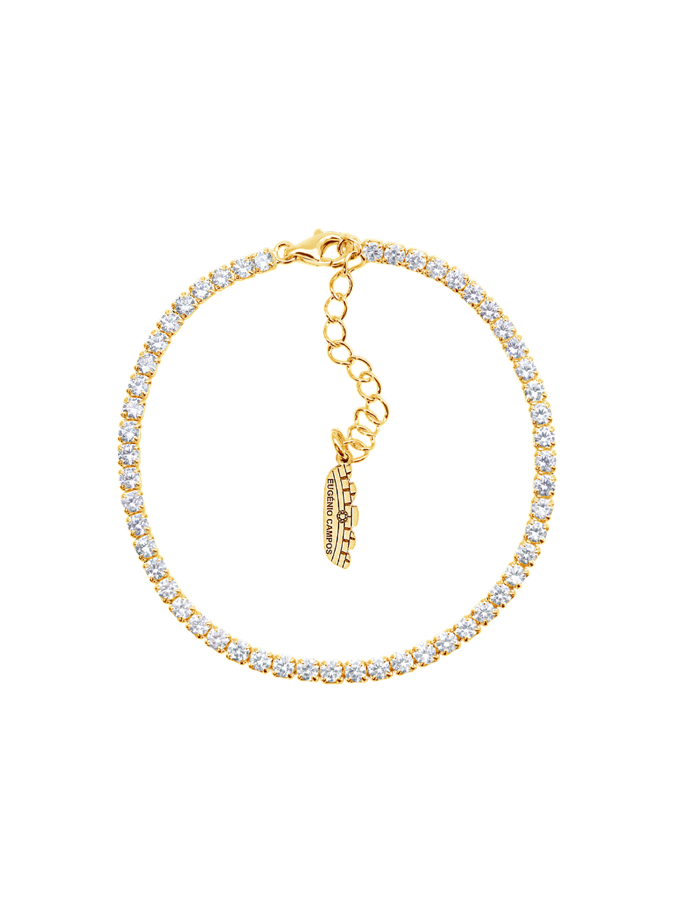 Pulseira PrataDourada925 EC Riviera Zirconias