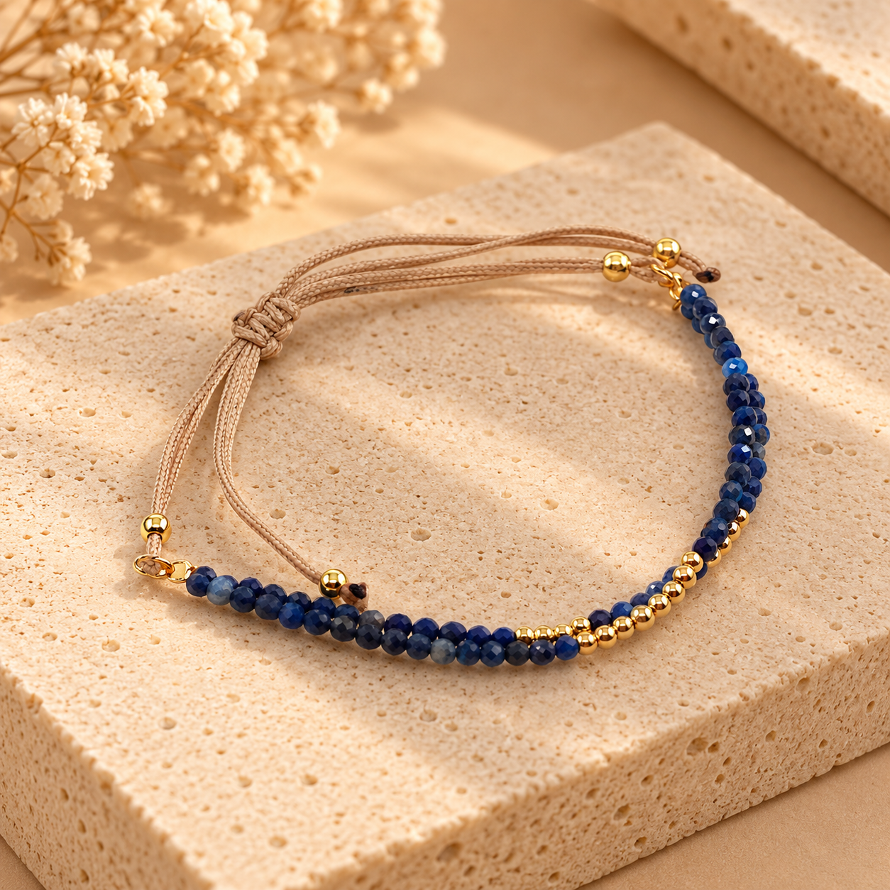 Pulseira bolinhas Azuis