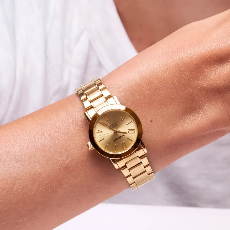 Relógio RA710206 Radiant Mini Dourado.