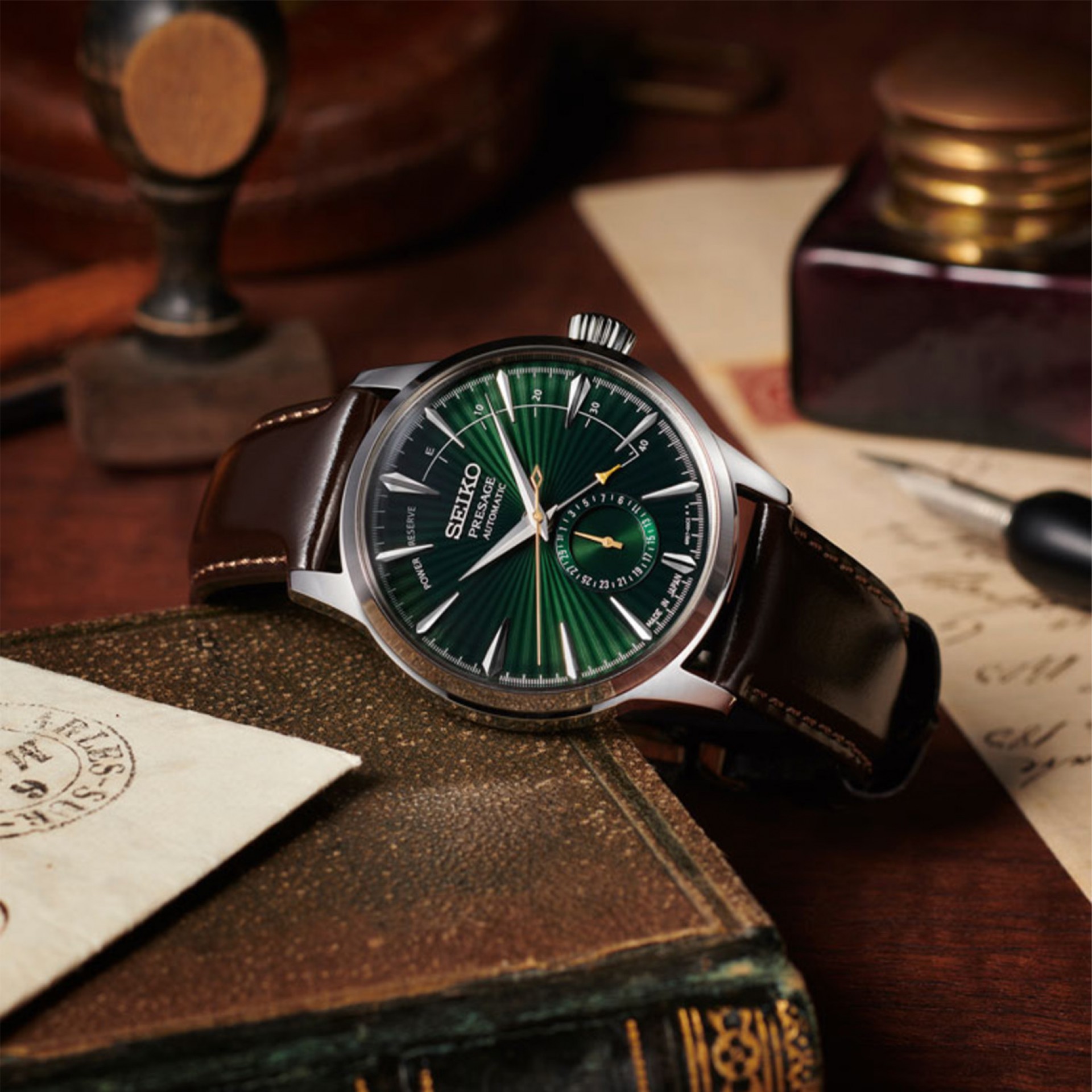 Relógio SSA459J1 Seiko Presage Cocktail Midnight Mockingbird_